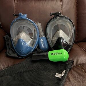 Easy Snorkel Full Face Masks Set